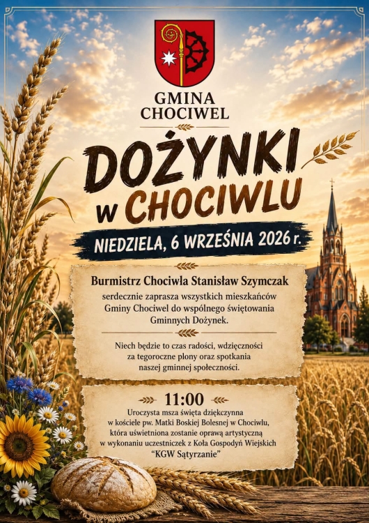 Zaproszenie na Dożynki Gminne
